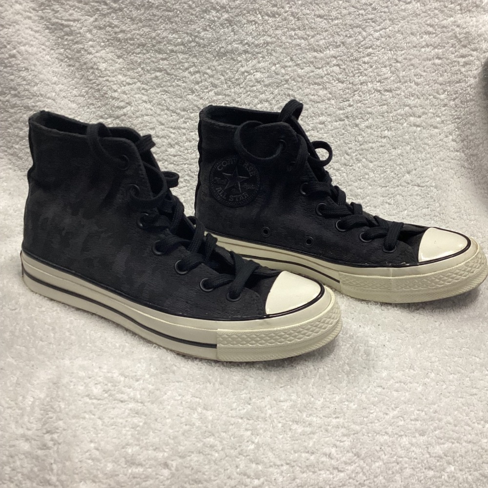 Converse Chuck 70 Hi Black Tonal Camo High Top Sneakers Unisex 169123C